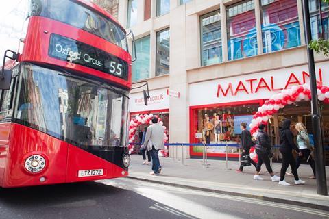 The opening on Oxford Street puts Matalan head to head with the biggest value fashion retailers in the UK